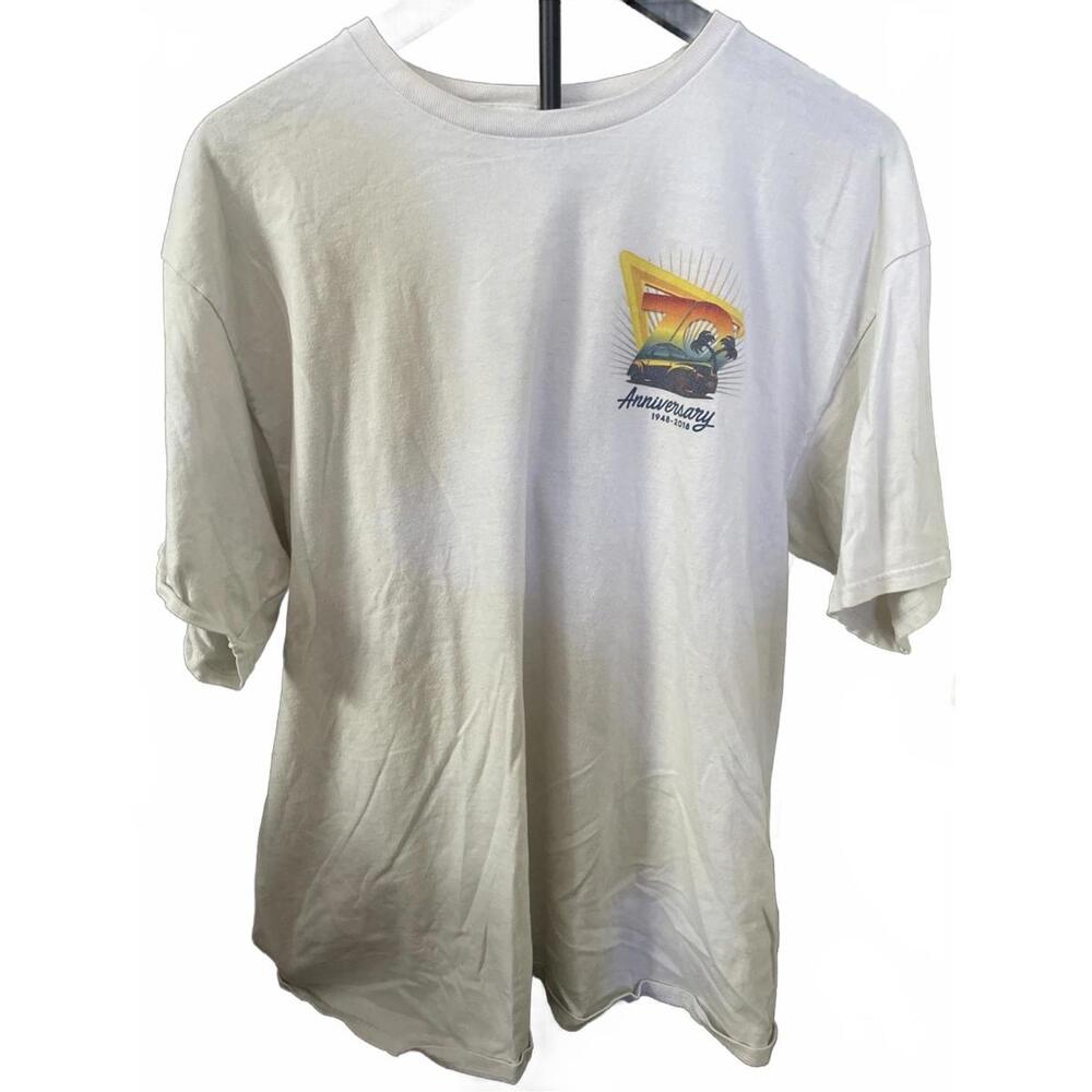 In-N-Out Burger 70th Anniversary MENS SIZE XLARGE ‎ T-Shirt WHITE